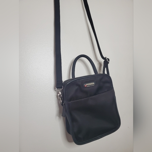 Fossil 2-in-1 Mini Bag Square Canvas Black - Picture 11 of 13